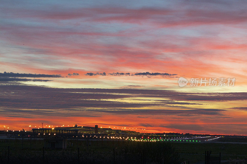 El Prat aeroport Pau Casals日落